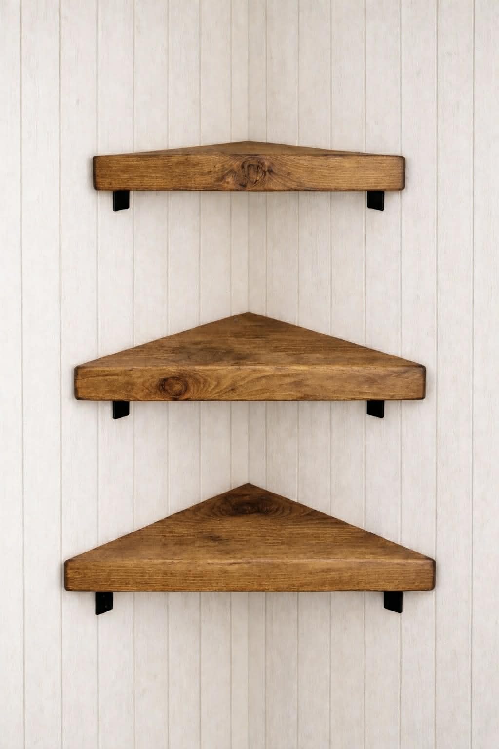 Solid beam corner shelves (3)