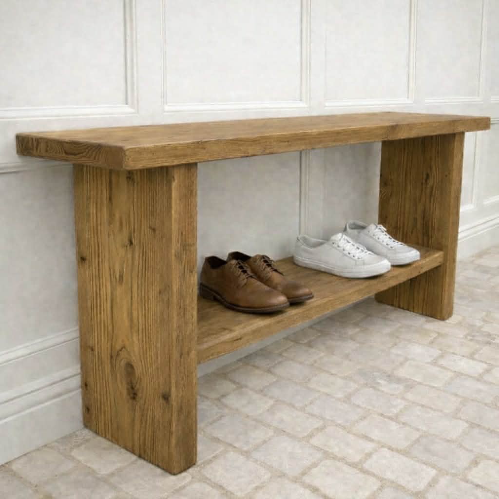 The farmyard bench - shoe rack
