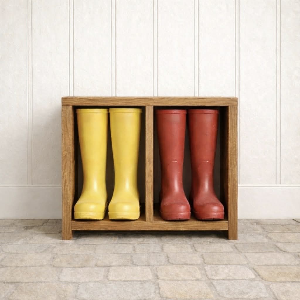 The winter wellington boot rack