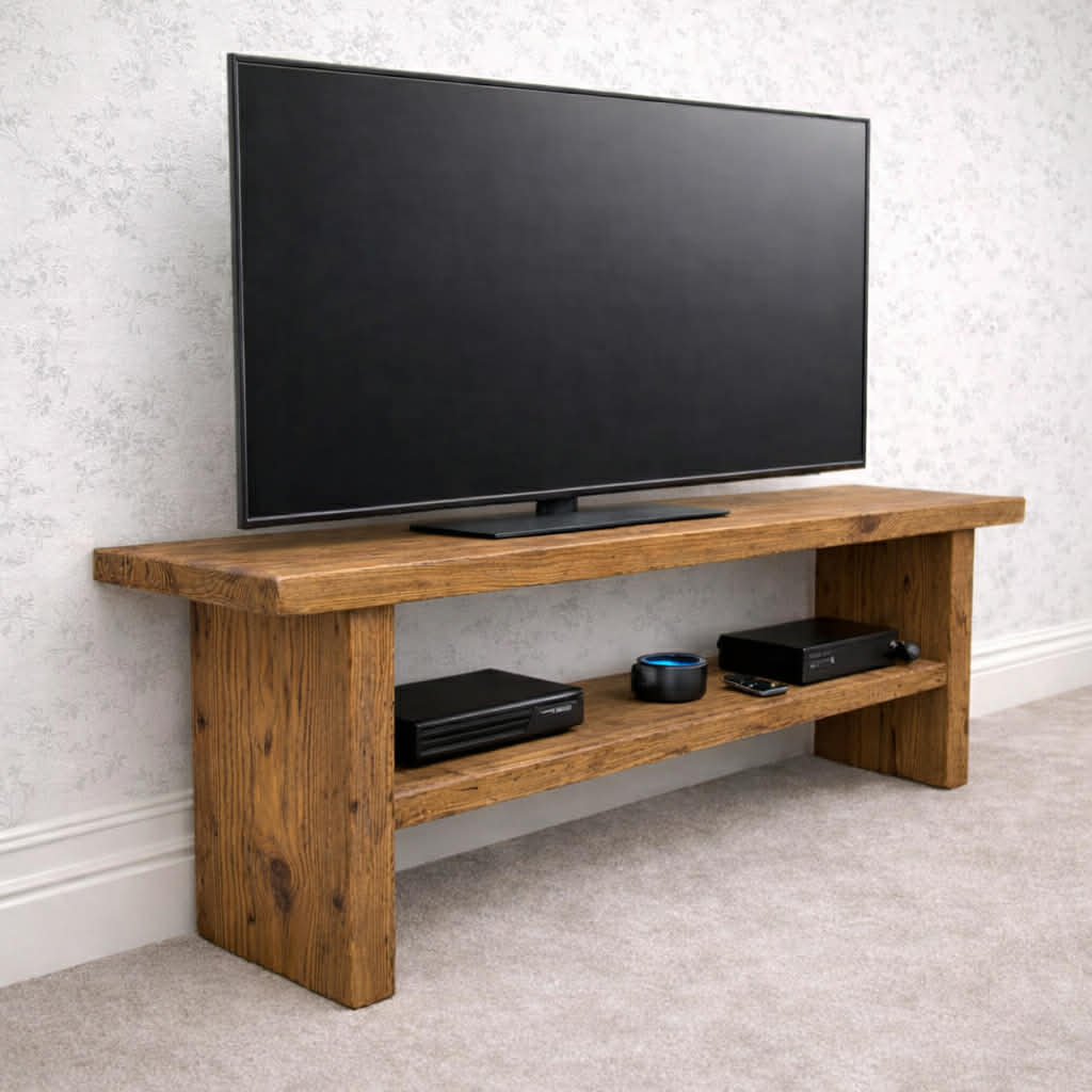 The Rustic Courtyard TV Stand