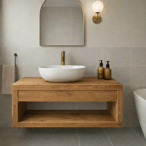 Floating kimmerage washstand