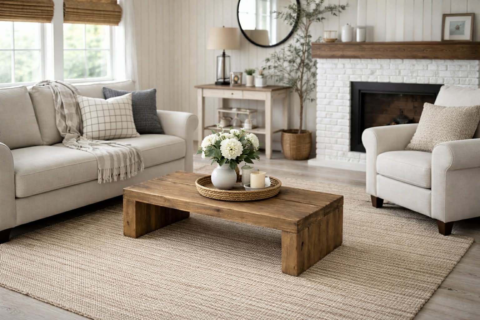 The hillside Rustic Coffee Table