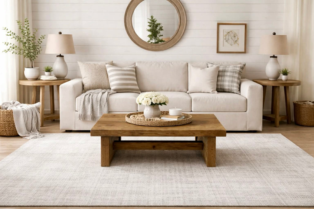Three Beamed rustic Coffee table